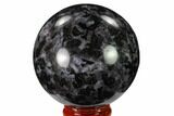 Polished, Indigo Gabbro Sphere - Madagascar #135786-1